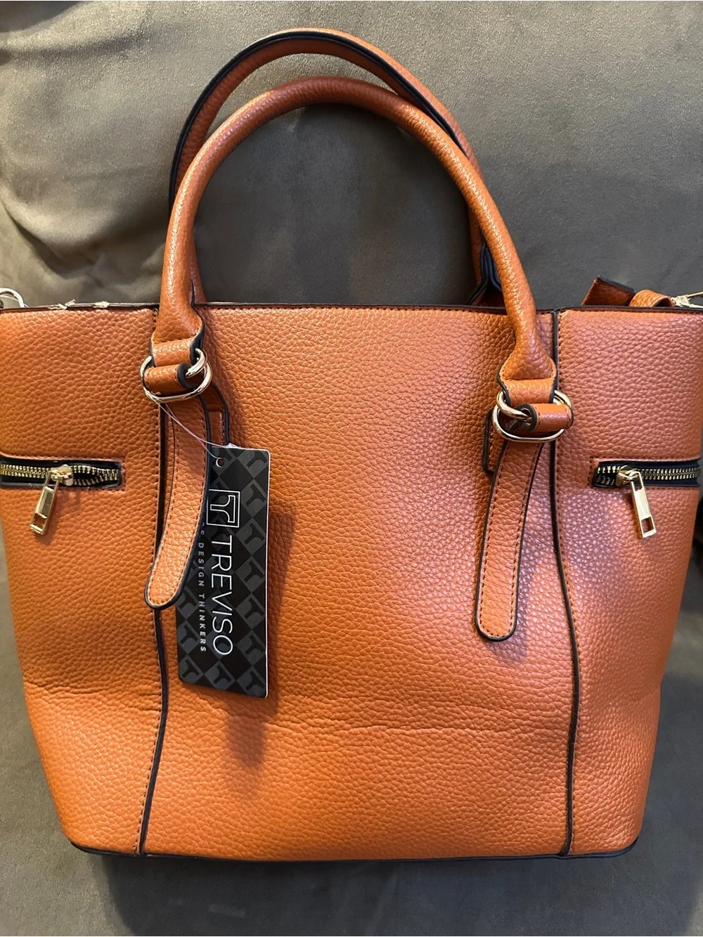 NEW Treviso faux leather bag purse satchel READ DESCRIP